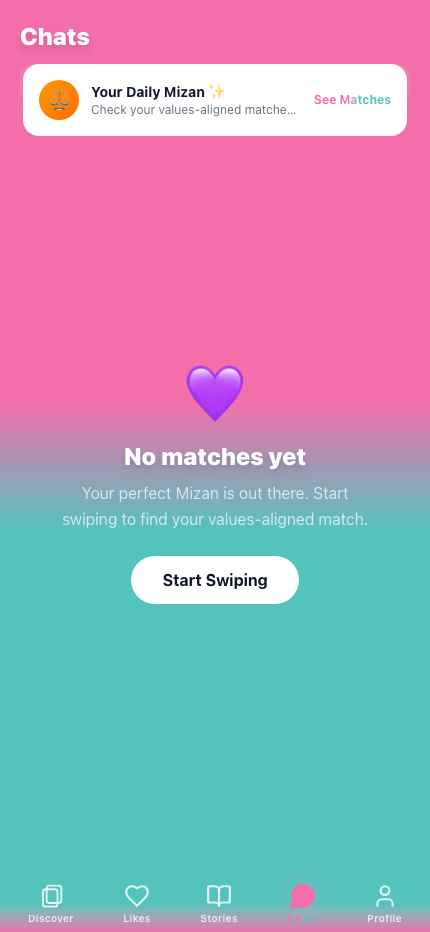Matches screen